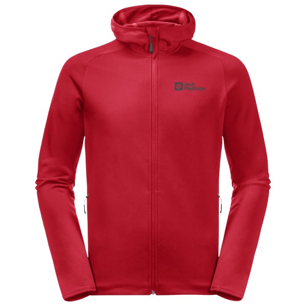 Jack Wolfskin - Baiselberg Hooded Full Zip - Fleecejacke Gr M rot von Jack Wolfskin