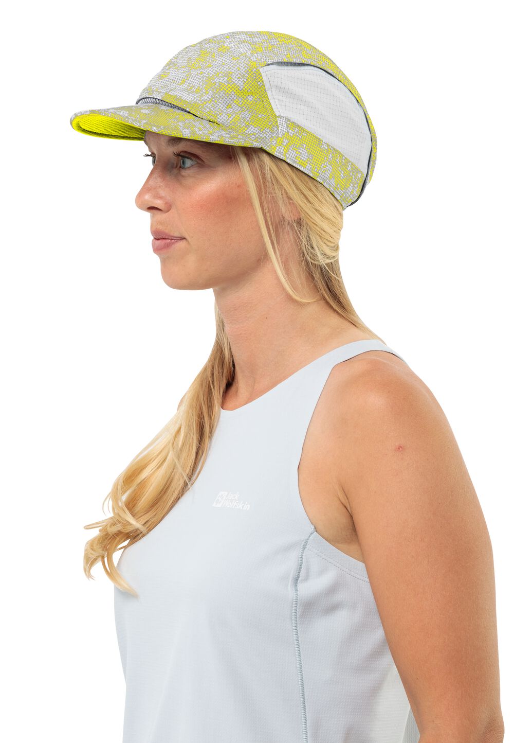 Jack Wolfskin Basecap Prelight Wind Cap One Size grid camo firefly Grid Camo Firefly von Jack Wolfskin
