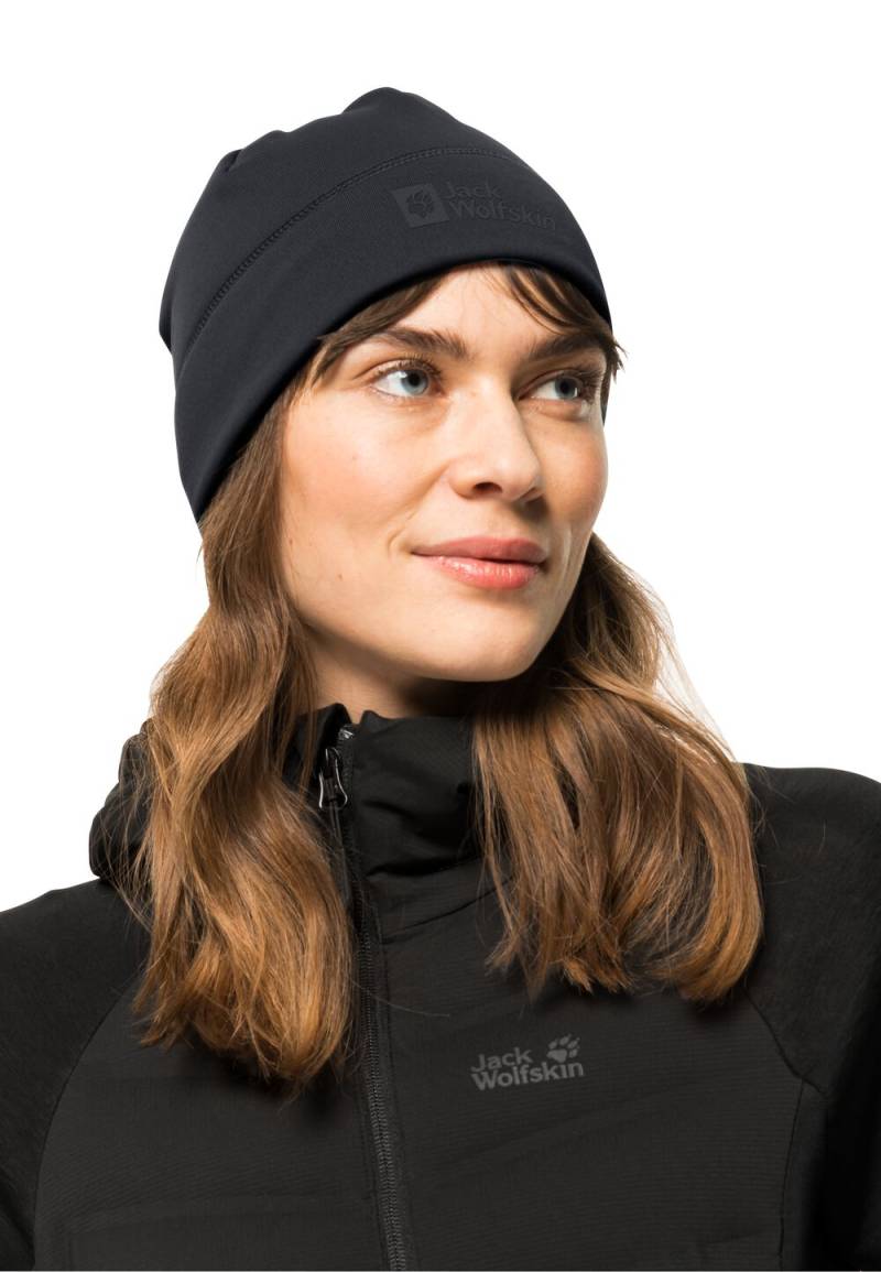 Jack Wolfskin Beanie Mütze Allrounder Light Beanie one size schwarz black von Jack Wolfskin