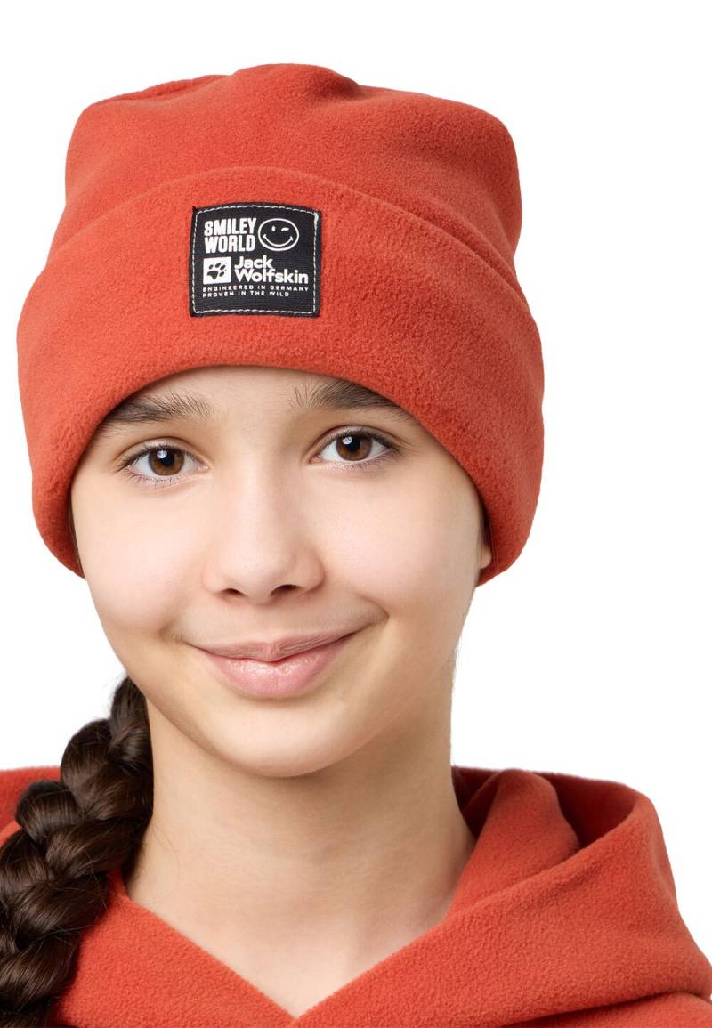 Jack Wolfskin Beanie Mütze Kinder Smileyworld Teen Beanie One Size intense rust intense rust von Jack Wolfskin