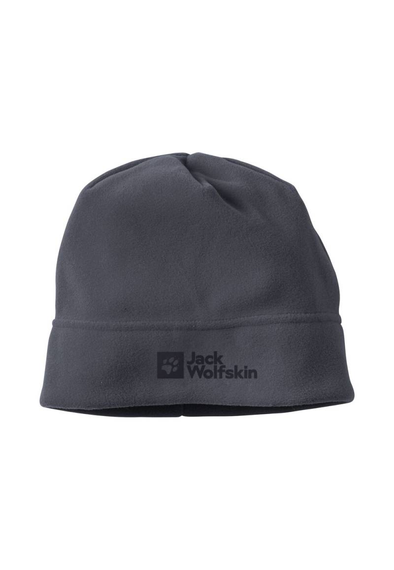 Jack Wolfskin Beanie Mütze Real Stuff Beanie one size ebony ebony von Jack Wolfskin