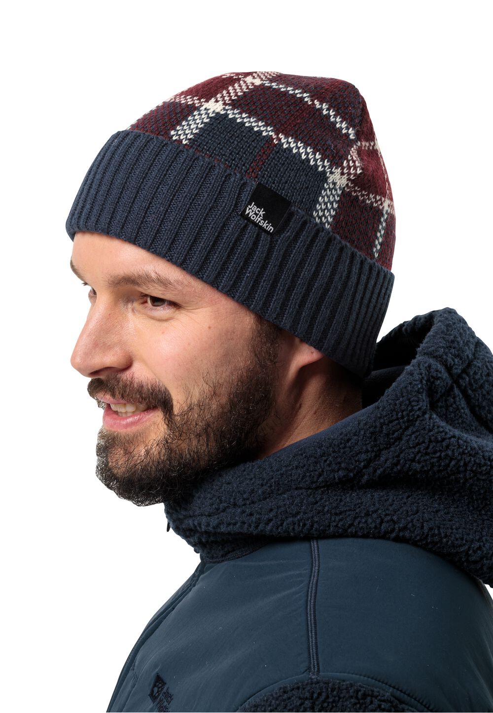 Jack Wolfskin Beanie Mütze VAN View Beanie one size blau night blue von Jack Wolfskin