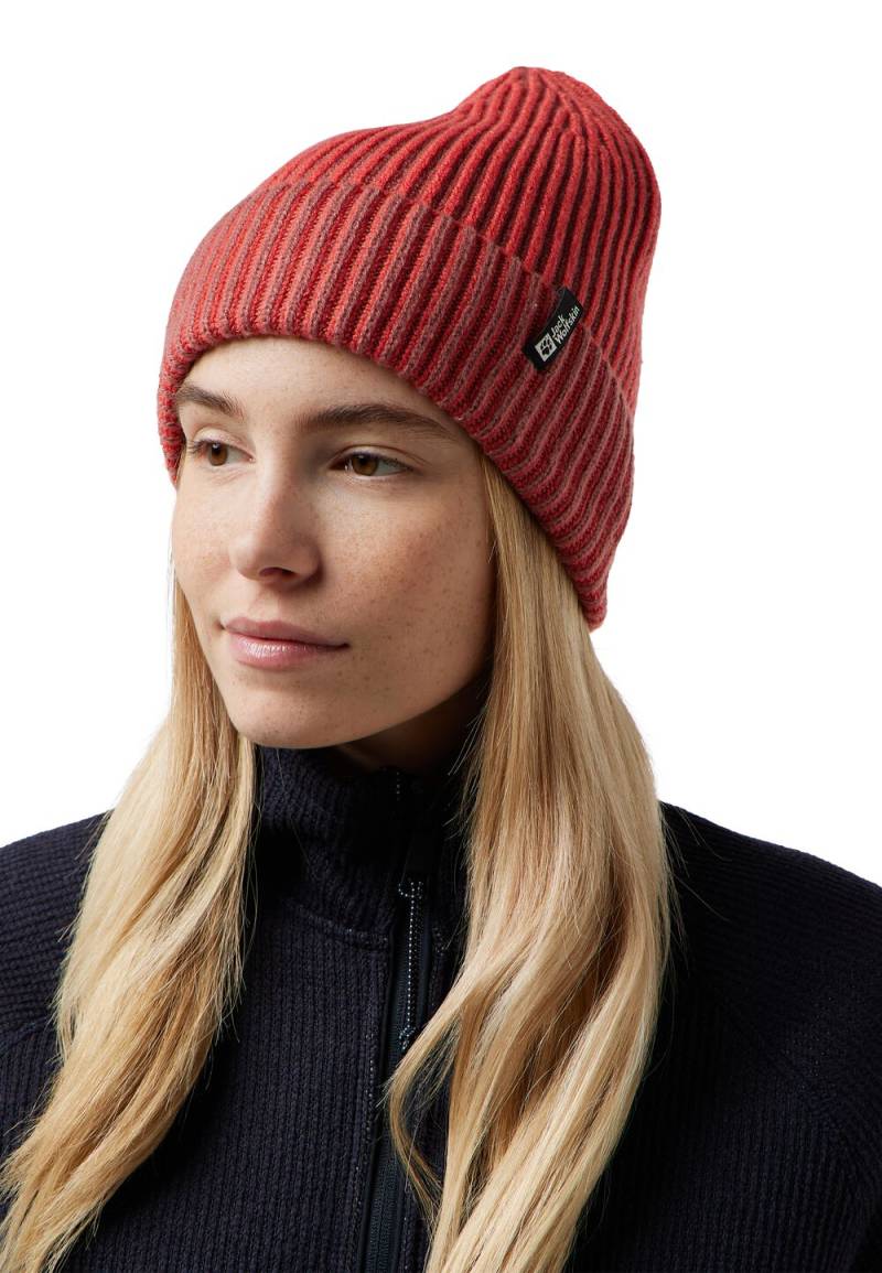 Jack Wolfskin Beanie Mütze Vybrant Beanie M mineral red mineral red von Jack Wolfskin