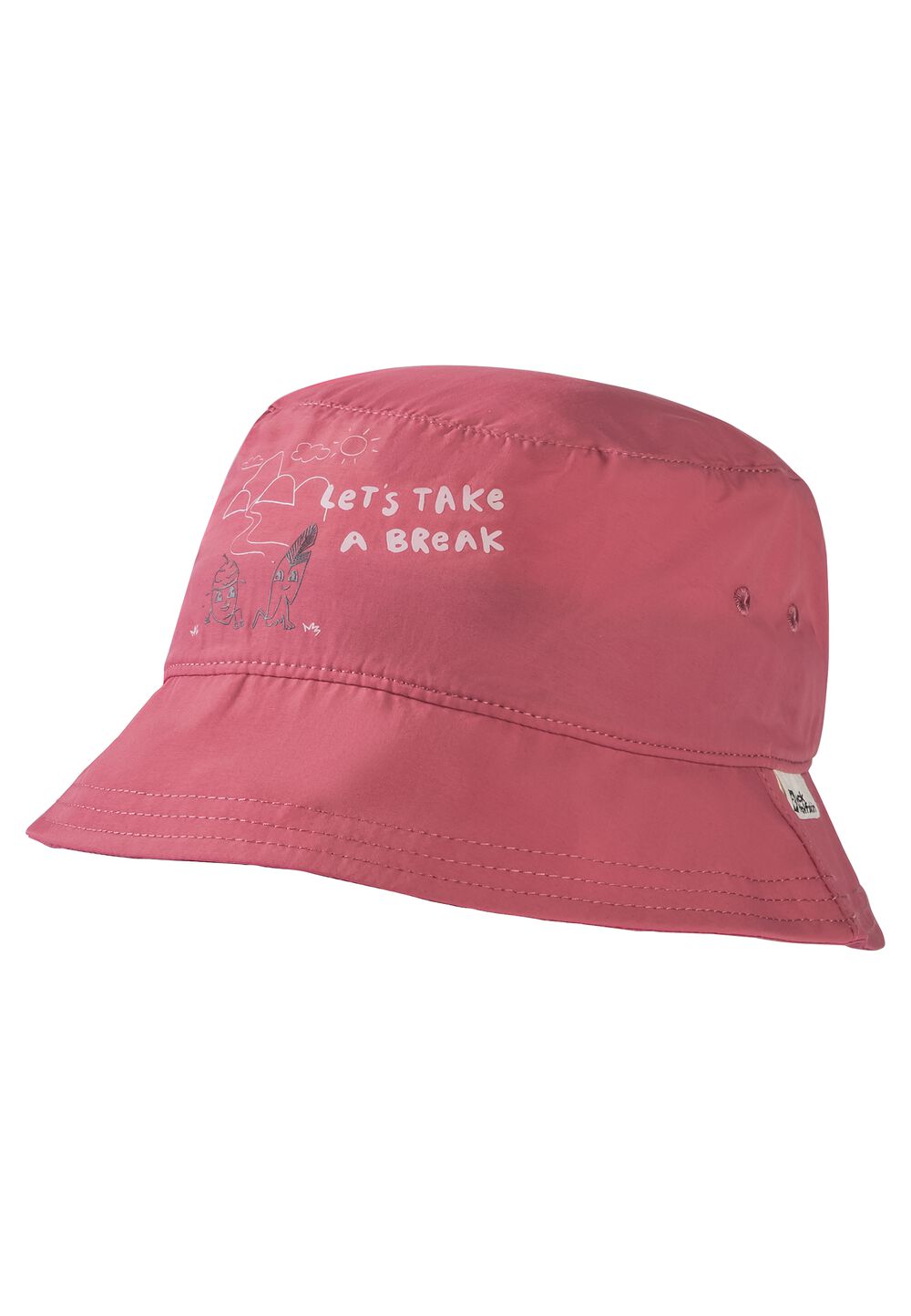 Jack Wolfskin Bucket Hat Kinder AT Home Bucket Hat Kids S soft pink soft pink von Jack Wolfskin