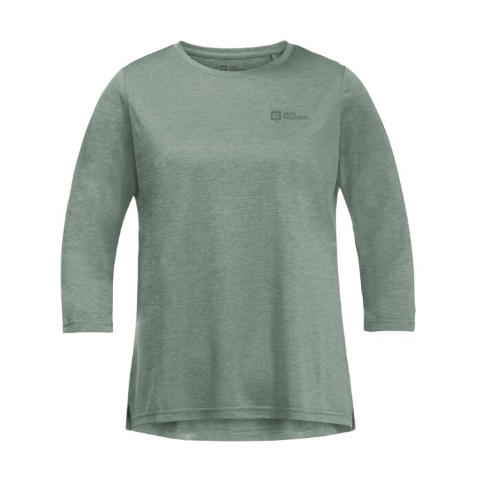 Jack Wolfskin Damen 3/4 Arm Shirt, salbei, XXL von Jack Wolfskin