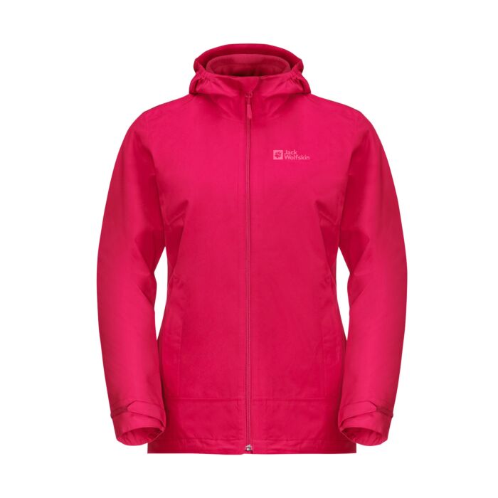 Jack Wolfskin Damen Jacke 3in1 Moonrise, pink, XL von Jack Wolfskin