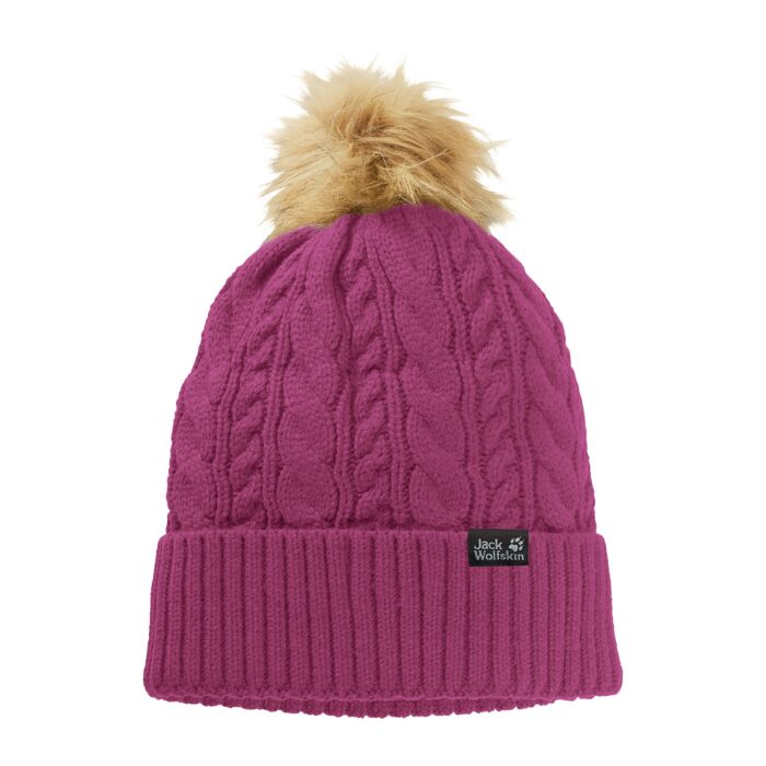 Jack Wolfskin Damen Strickmütze Narita, fuchsia von Jack Wolfskin