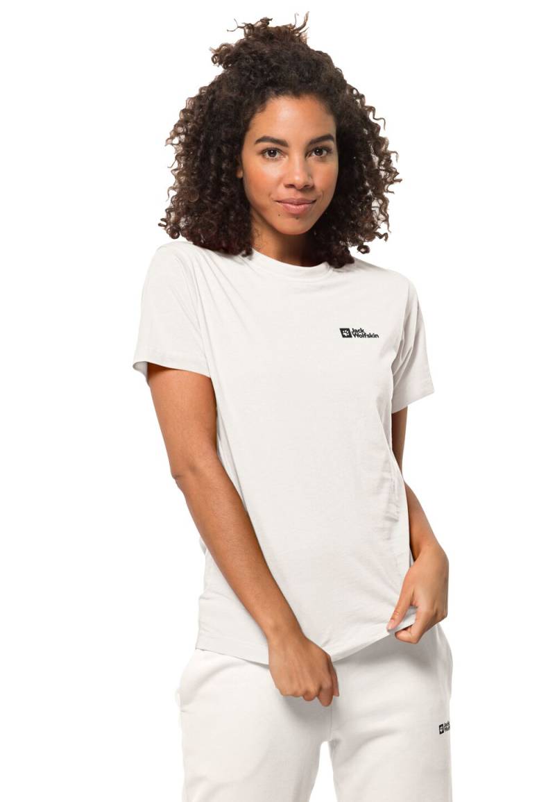 Jack Wolfskin T-Shirt aus Bio-Baumwolle Damen Essential T-Shirt Women M white White von Jack Wolfskin