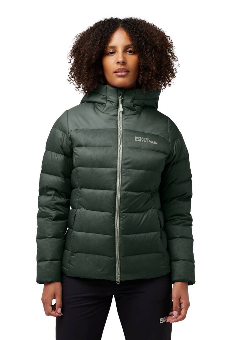Jack Wolfskin Daunenjacke Damen Nebelhorn Down Hoody Women RDS 2XL slate green slate green von Jack Wolfskin