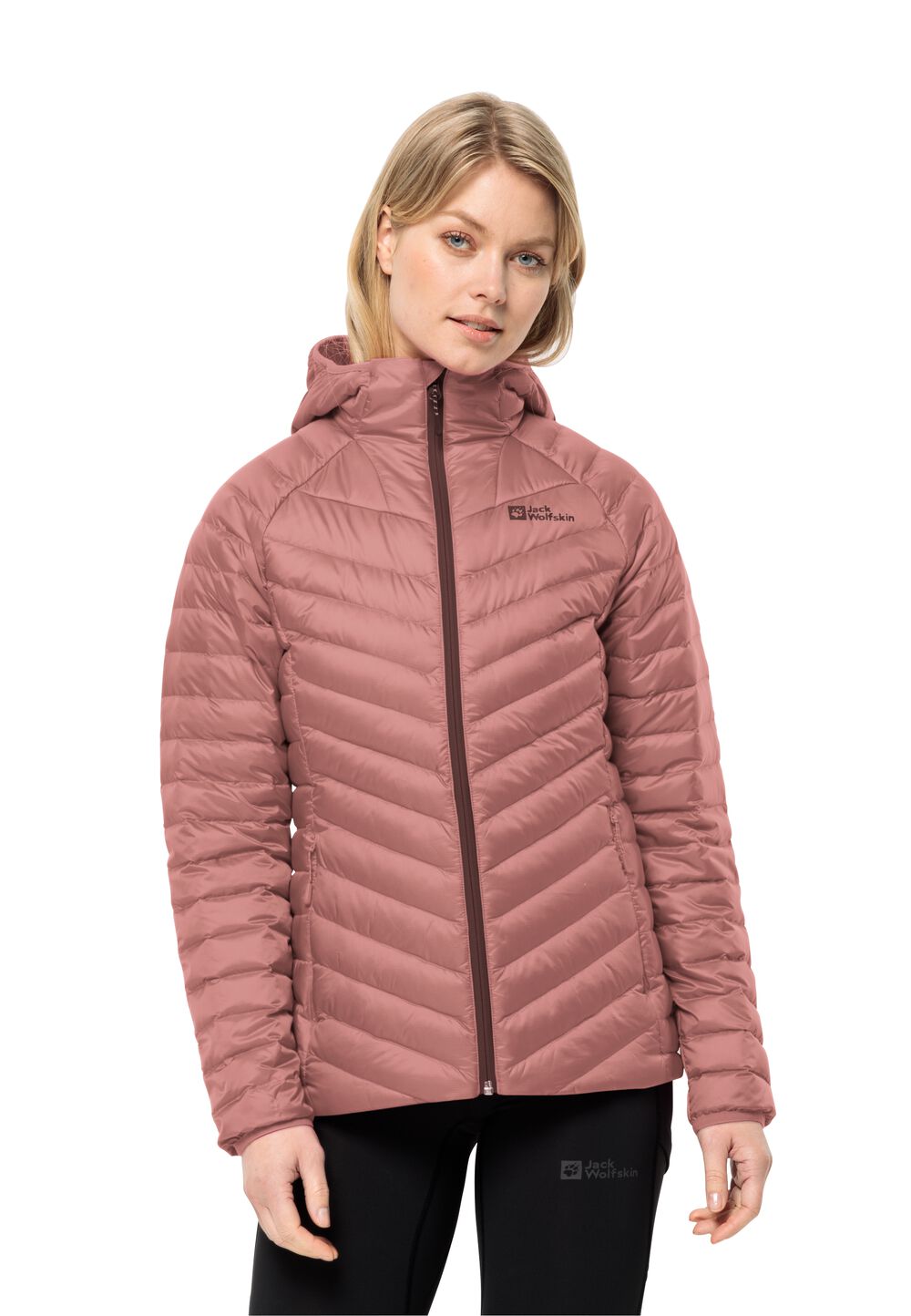 Jack Wolfskin Daunenjacke Damen Passamani Down Hoody Women XL blush powder blush powder von Jack Wolfskin