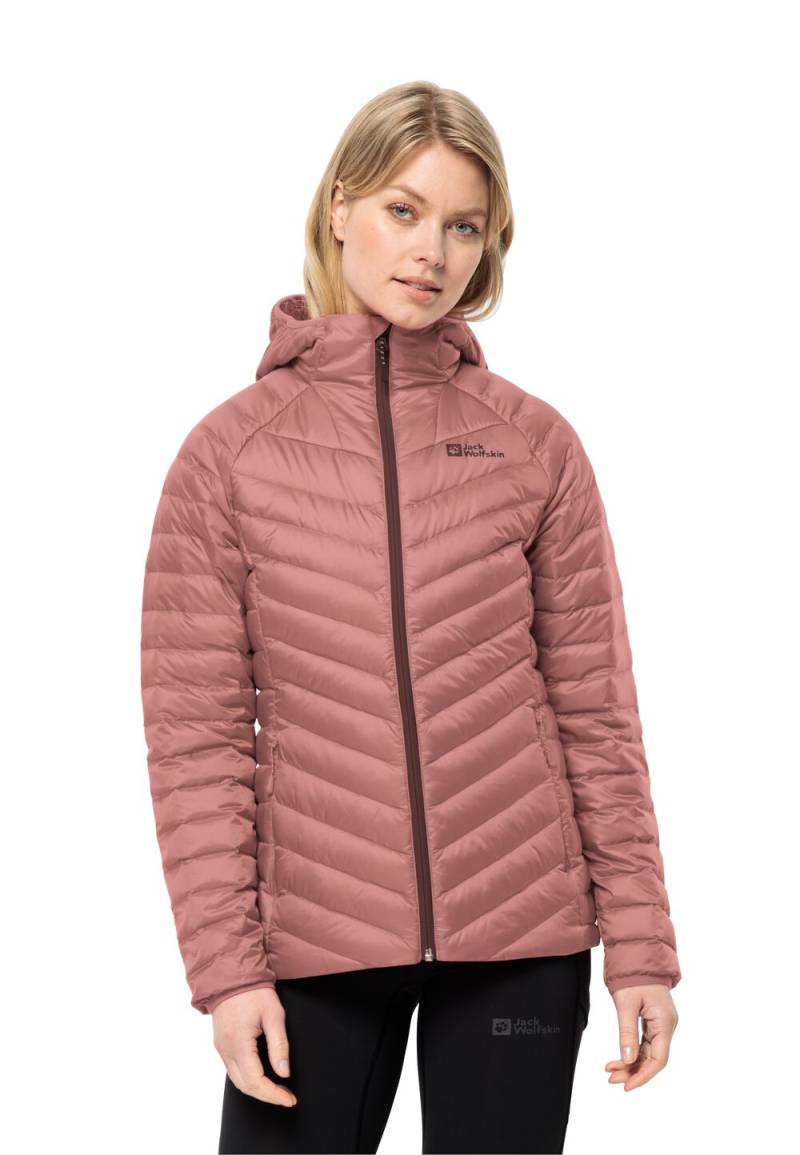Jack Wolfskin Daunenjacke Damen Passamani Down Hoody Women XS blush powder blush powder von Jack Wolfskin
