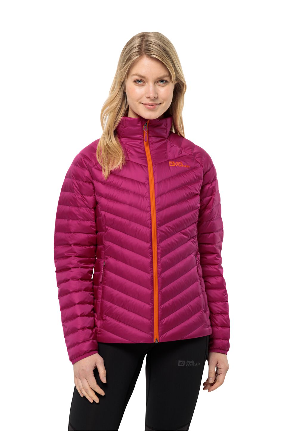 Jack Wolfskin Daunenjacke Damen Passamani Down Jacket Women L new magenta new magenta von Jack Wolfskin