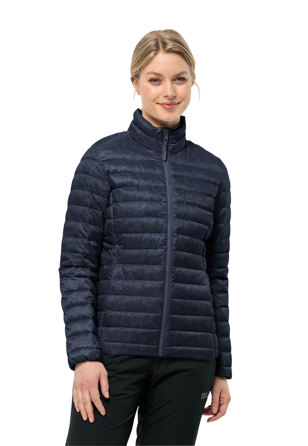 Jack Wolfskin Daunenjacke Damen Pilvi Down Jacket Women M blau night blue von Jack Wolfskin