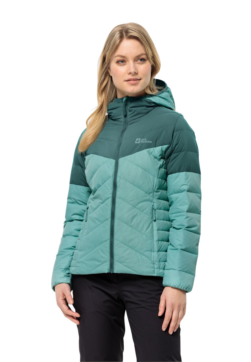 Jack Wolfskin Daunenjacke Damen Tundra Down Hoody Women L sea foam sea foam von Jack Wolfskin