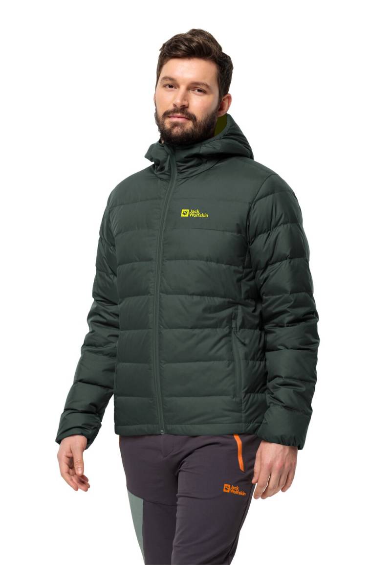 Jack Wolfskin Daunenjacke Herren Ather Down Hoody Men RDS L black olive / firefly black olive / firefly von Jack Wolfskin