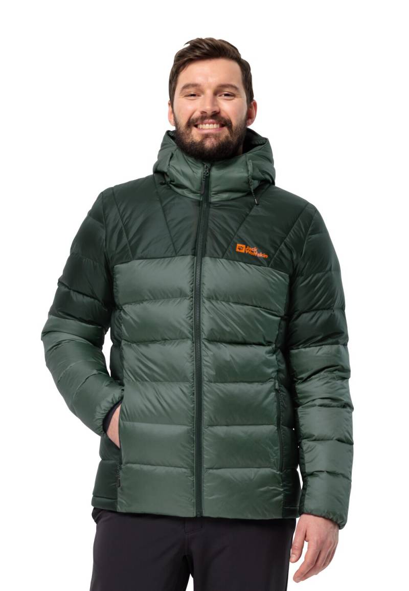 Jack Wolfskin Daunenjacke Herren Nebelhorn Down Hoody Men M hedge green hedge green von Jack Wolfskin