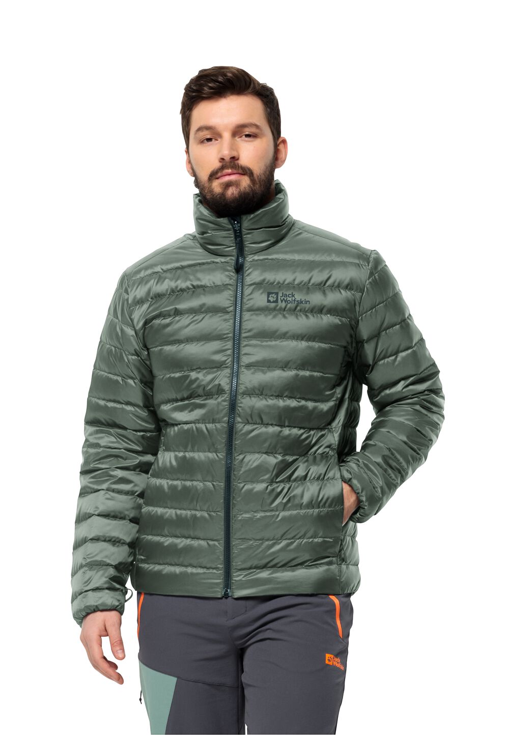 Jack Wolfskin Daunenjacke Herren Pilvi Down Jacket Men 3XL hedge green hedge green von Jack Wolfskin