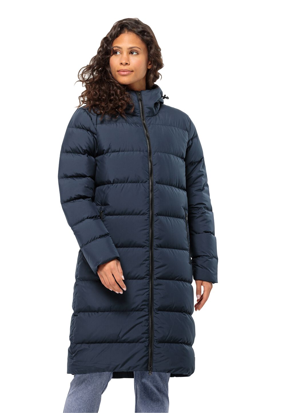 Jack Wolfskin Daunenmantel Damen Frozen Palace Coat Women L blau night blue von Jack Wolfskin