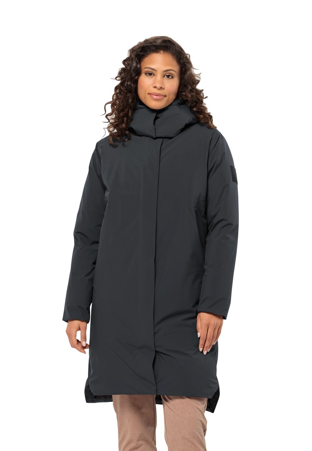 Jack Wolfskin Daunenmantel Damen Luisenplatz Coat Women L phantom phantom von Jack Wolfskin