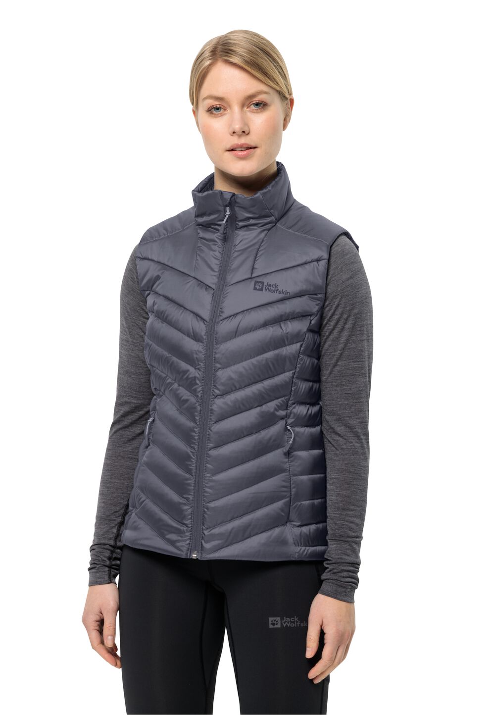 Jack Wolfskin Daunenweste Damen Passamani Down Vest Women L dolphin dolphin von Jack Wolfskin