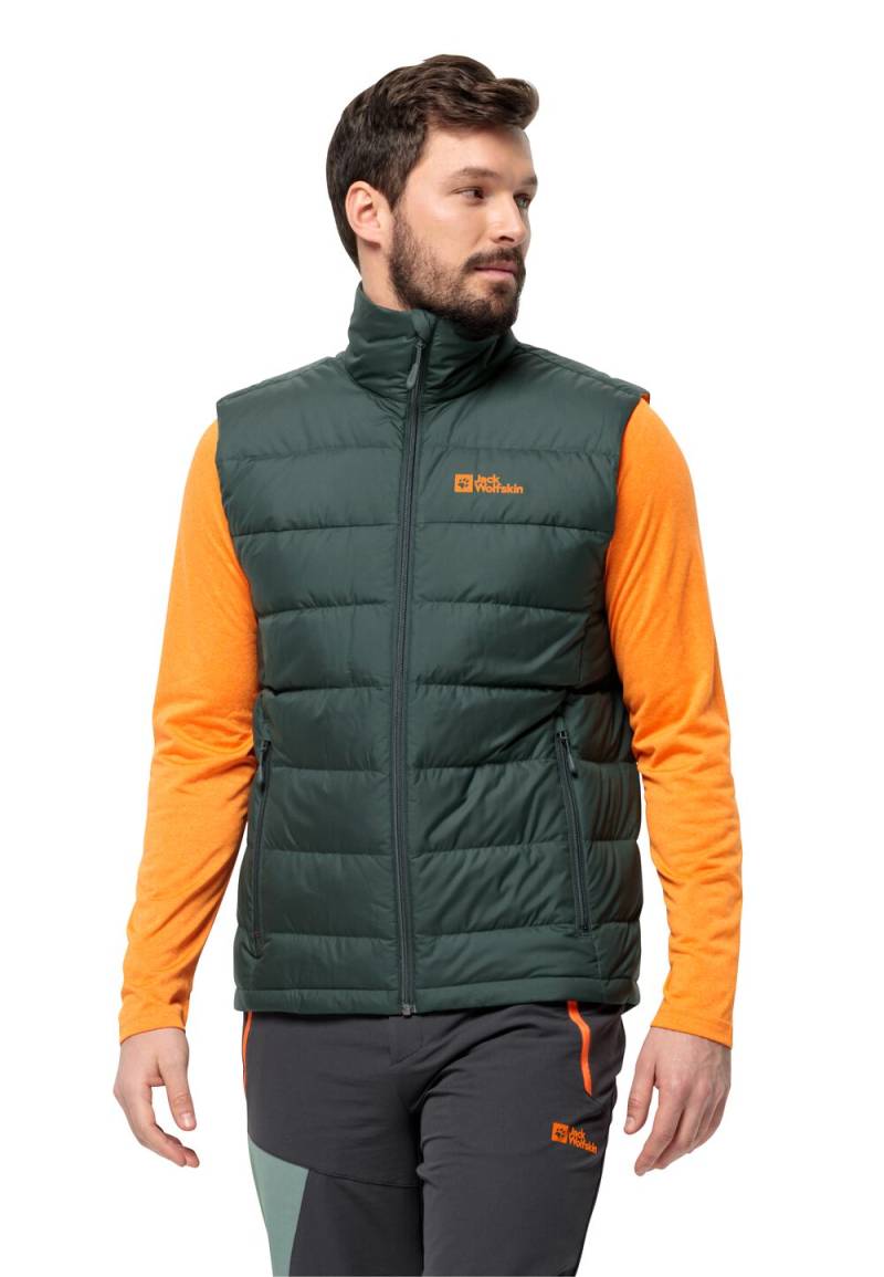 Jack Wolfskin Daunenweste Herren Ather Down Vest Men RDS XXL black olive black olive von Jack Wolfskin