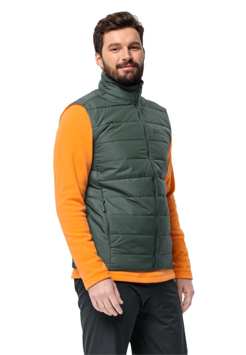 Jack Wolfskin Daunenweste Herren Lapawa Ins Vest Men XXL black olive black olive von Jack Wolfskin