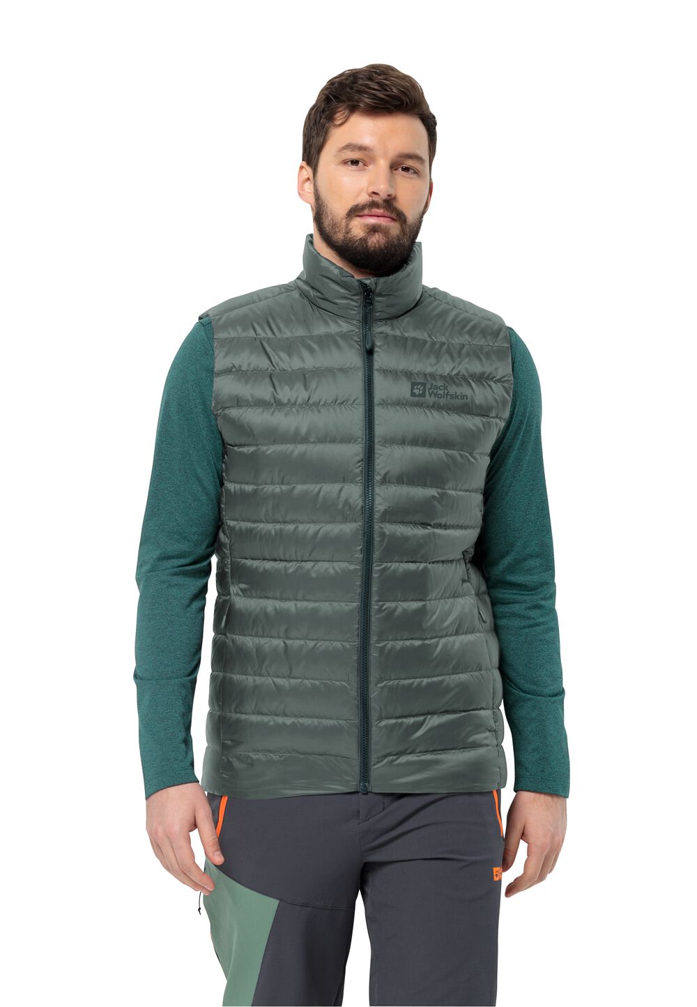 Jack Wolfskin Daunenweste Herren Pilvi Down Vest Men L hedge green hedge green von Jack Wolfskin