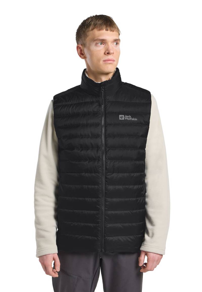 Jack Wolfskin Daunenweste Herren Pilvi Down Vest Men RDS M black black von Jack Wolfskin