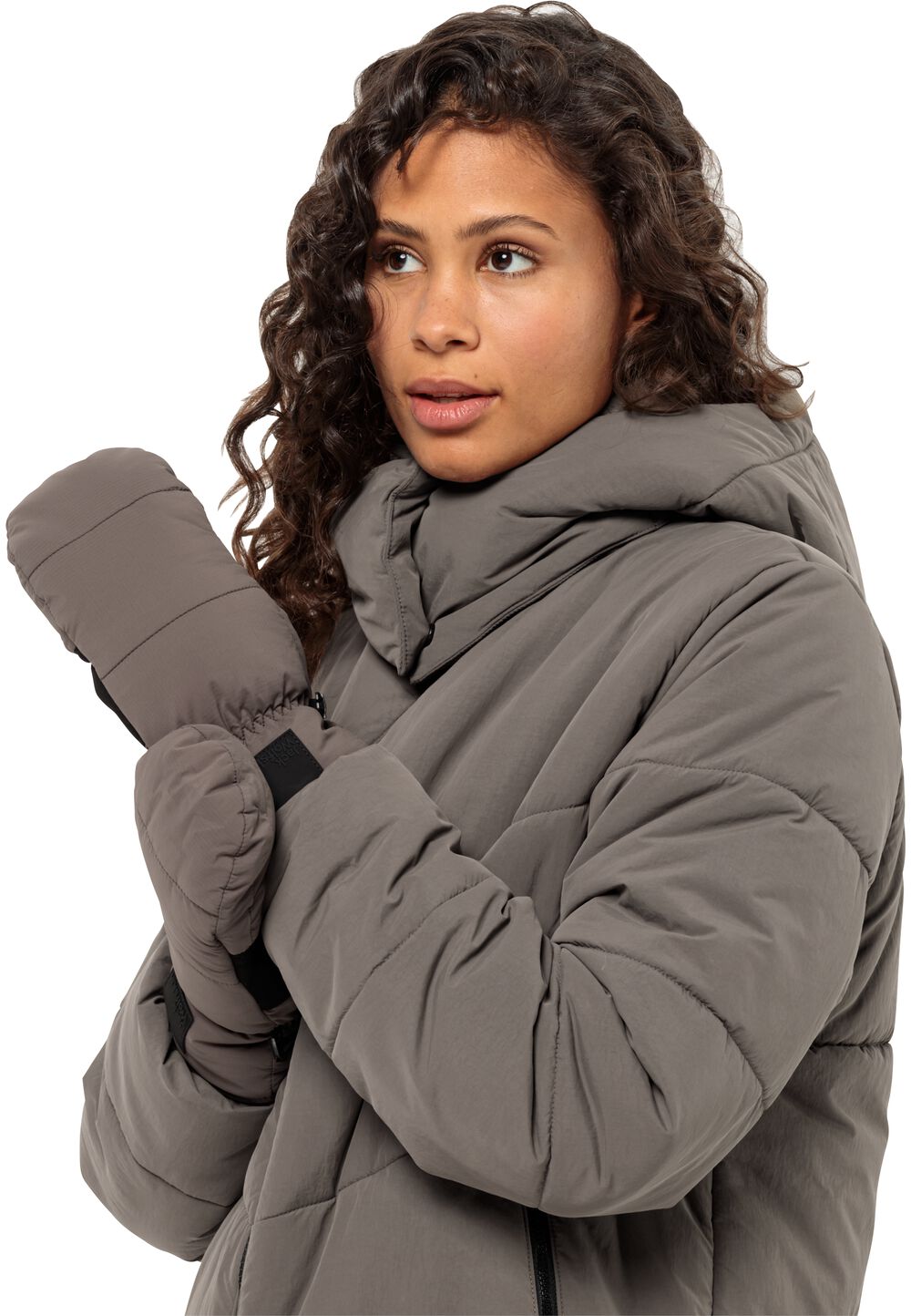 Jack Wolfskin Fäustlinge Damen Roemertor Mitten M cold coffee cold coffee von Jack Wolfskin