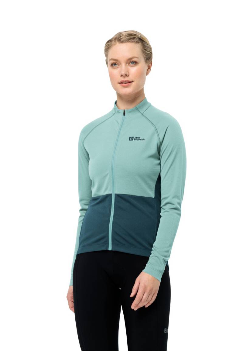 Jack Wolfskin Fahrrad-Funktionsjacke Damen Morobbia FZ L/S Women XXL sea foam sea foam von Jack Wolfskin