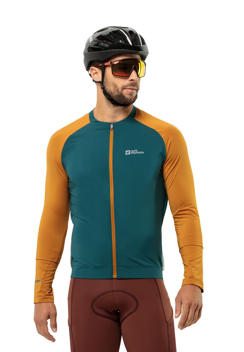 Jack Wolfskin Fahrrad-Funktionsshirt Herren Gravex FZ L/S Men L emerald emerald von Jack Wolfskin