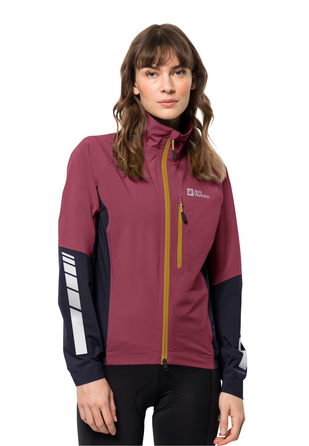 Jack Wolfskin Fahrrad-Regenjacke Damen Morobbia 2.5L Jacket Women XS sangria red sangria red von Jack Wolfskin