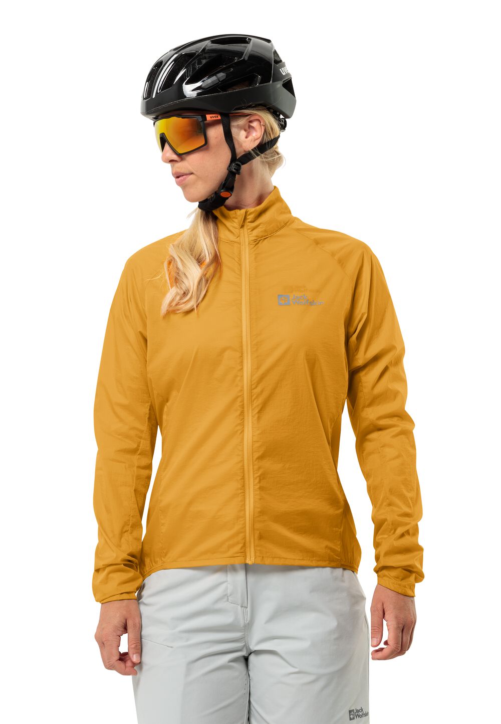 Jack Wolfskin Fahrrad-Softshelljacke Damen Gravex Wind Jacket Women XXL braun curry von Jack Wolfskin