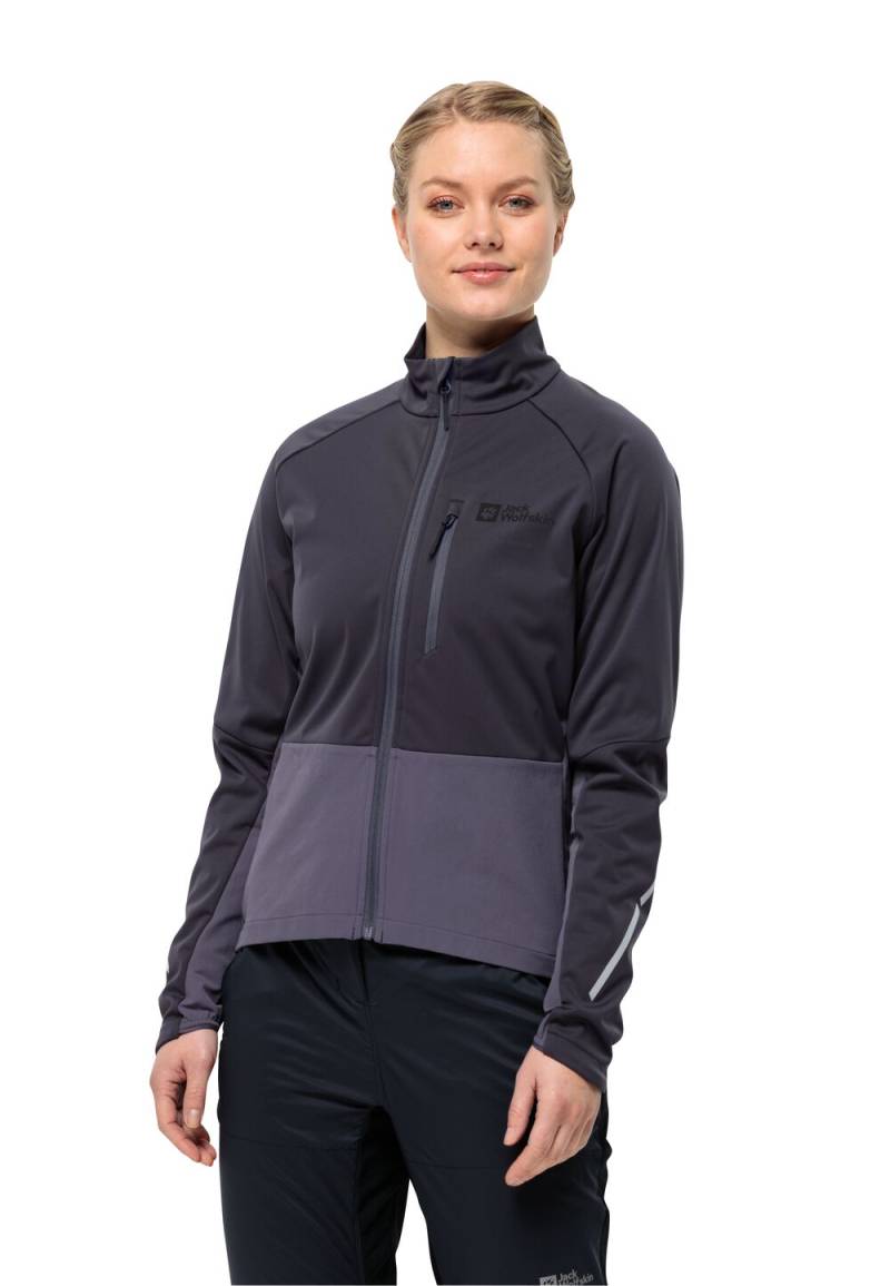 Jack Wolfskin Fahrrad-Softshelljacke Damen Morobbia Jacket Women L graphite Graphite von Jack Wolfskin
