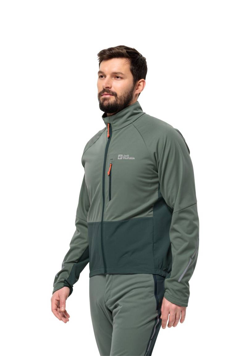 Jack Wolfskin Fahrrad-Softshelljacke Herren Morobbia Jacket Men M hedge green Hedge Green von Jack Wolfskin