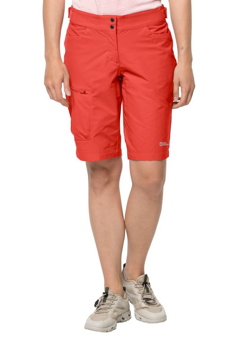 Jack Wolfskin Fahrrad-Softshellshorts Damen Tourer Shorts Women 36 tango orange tango orange von Jack Wolfskin