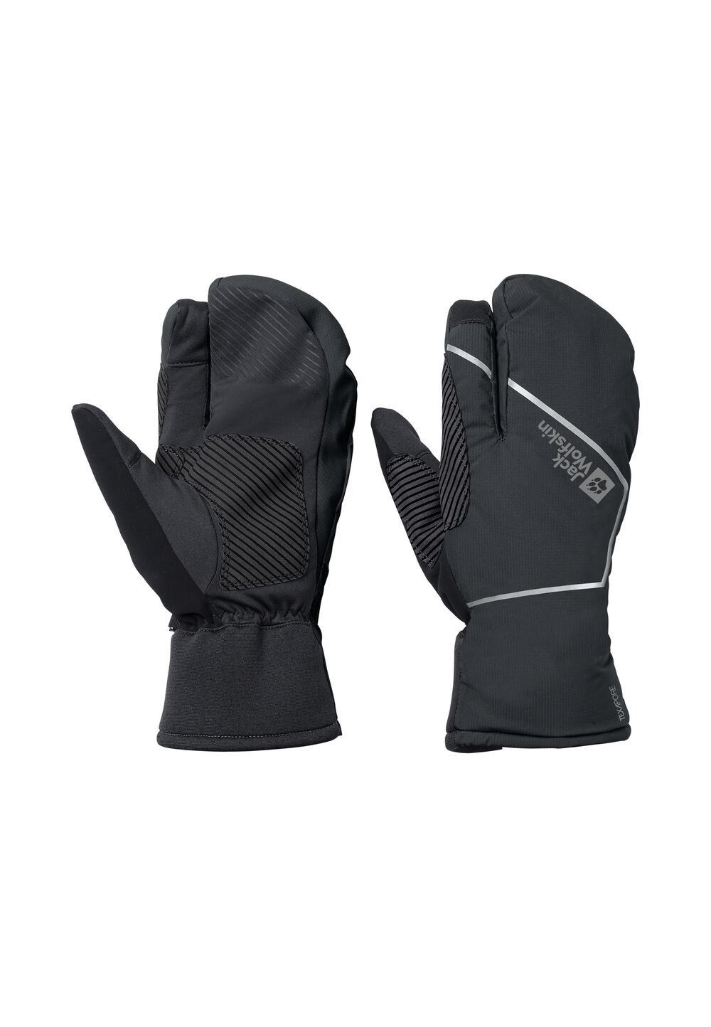 Jack Wolfskin Fahrradhandschuhe Morobbia Lobster Glove M phantom Phantom von Jack Wolfskin