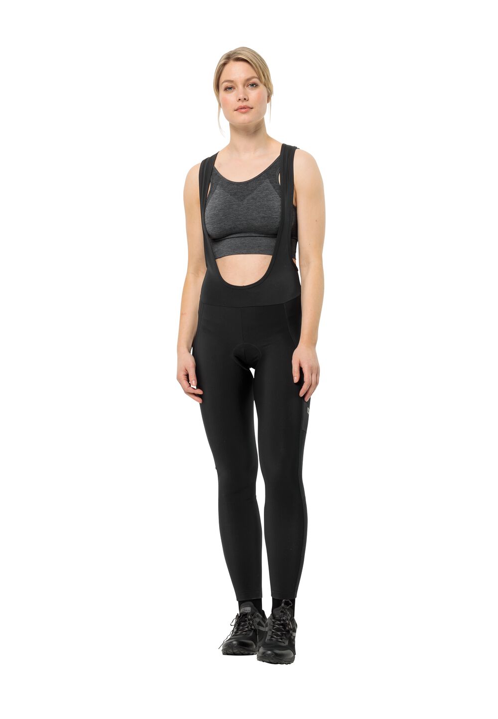 Jack Wolfskin Fahrradhose Damen Morobbia BIB Tights Women M schwarz black von Jack Wolfskin