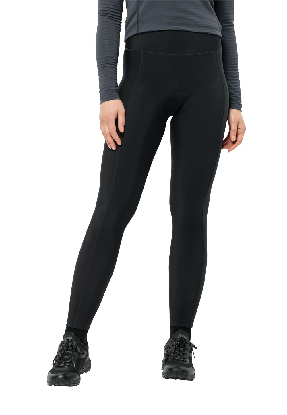 Jack Wolfskin Fahrradhose Damen Morobbia Tights Women S schwarz black von Jack Wolfskin