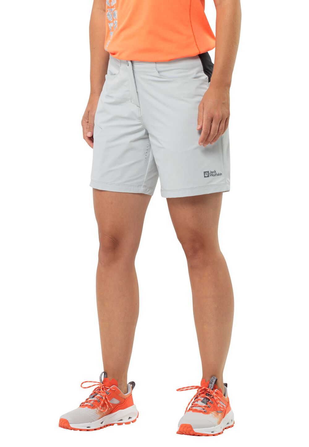 Jack Wolfskin Fahrradshorts Damen Gravex Shorts Women 36 grau cool grey von Jack Wolfskin