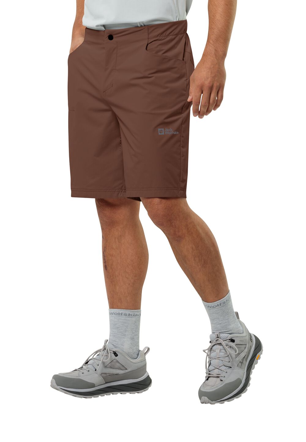 Jack Wolfskin Fahrradshorts Herren Gravex Shorts Men 50 braun dark rust von Jack Wolfskin