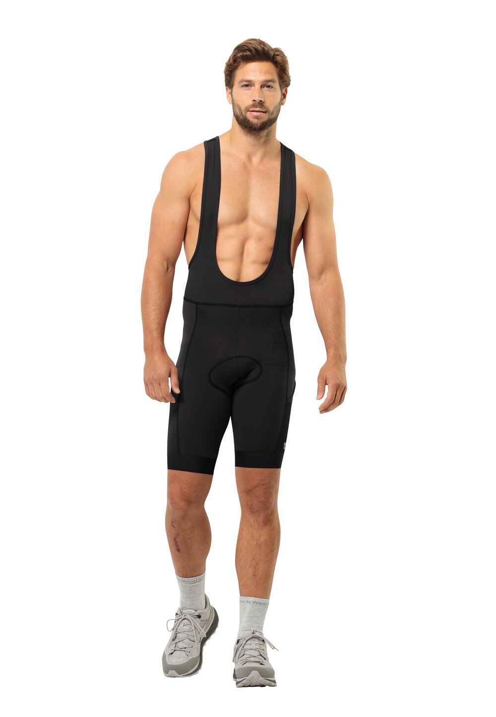 Jack Wolfskin Fahrradshorts mit Trägern Herren Morobbia BIB Shorts Men XXL schwarz black von Jack Wolfskin