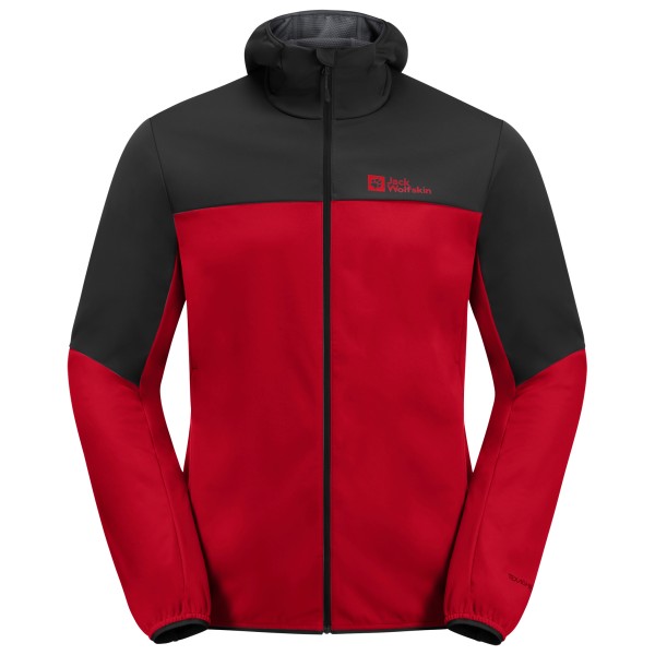 Jack Wolfskin - Feldberg Hoody - Softshelljacke Gr M;S blau;grau;rot von Jack Wolfskin