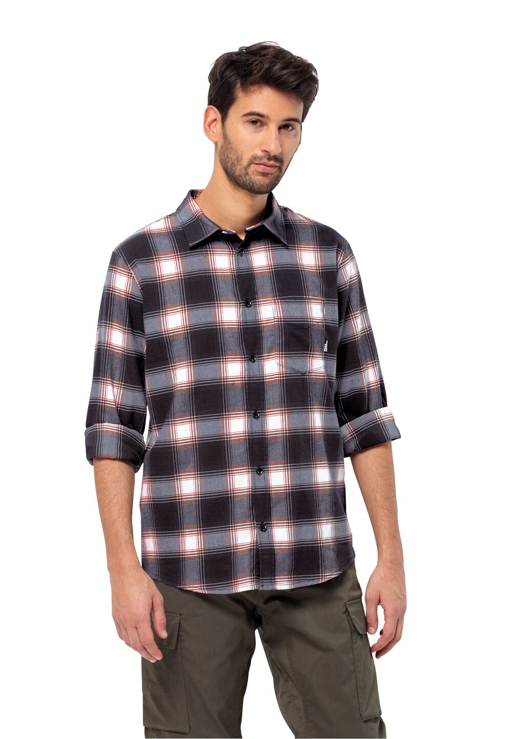 Jack Wolfskin Flanellhemd Herren Wanderweg Shirt Men 3XL dark navy dark navy Jack Wolfskin Flanellhemd Herren Wanderweg Shirt Men 3XL dark navy dark navy von Jack Wolfskin