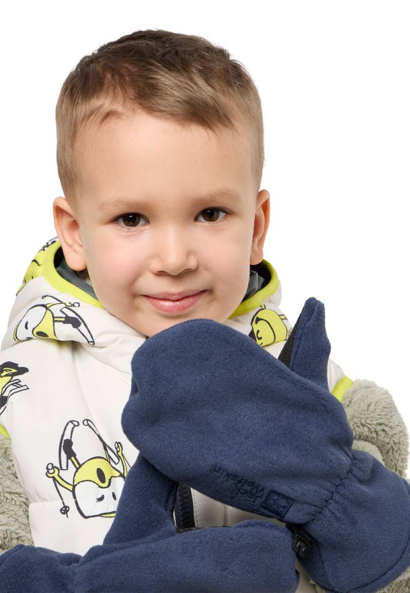 Jack Wolfskin Fleece-Handschuhe Kinder Fleece Mitten Kids 128 blau night blue von Jack Wolfskin