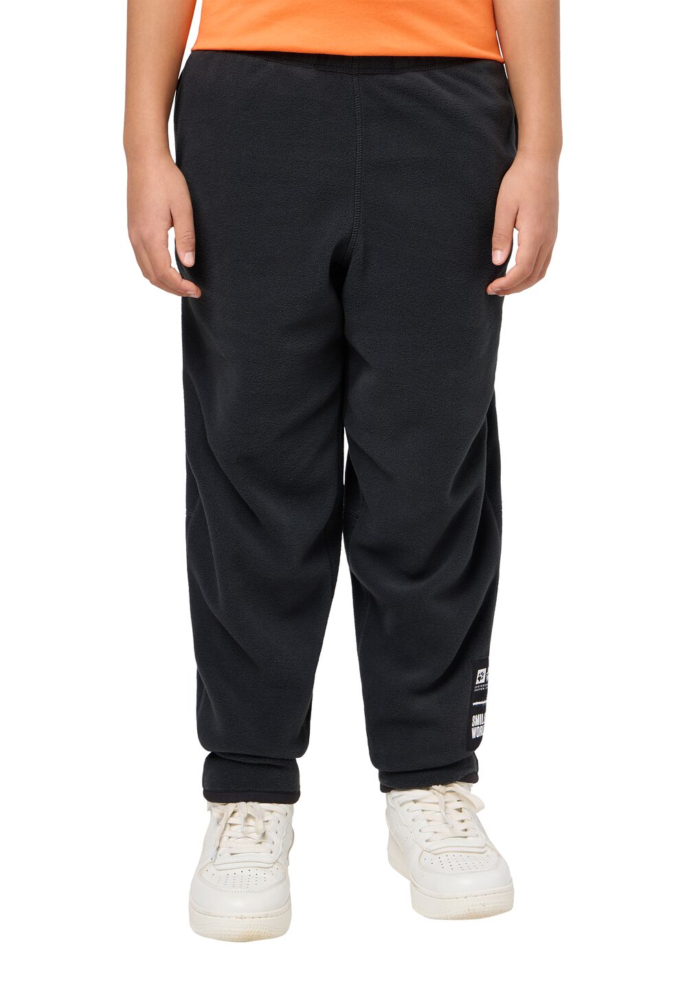 Jack Wolfskin Fleece-Hose Kinder Smileyworld Pants Youth S granite black granite black von Jack Wolfskin