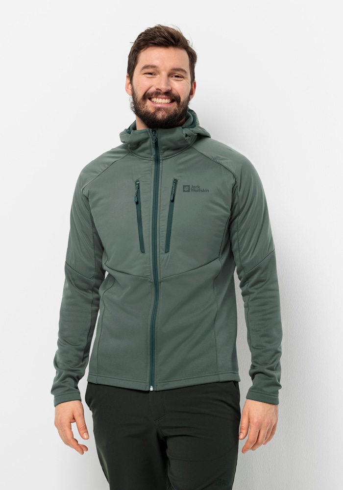 Jack Wolfskin Kapuzenfleecejacke »ALPGRAT PRO INS FZ M«, mit Kapuze von Jack Wolfskin