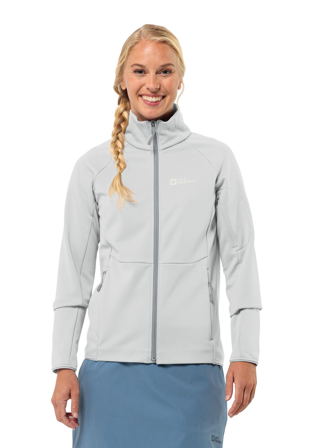 Jack Wolfskin Fleecejacke Damen Alpgrat FZ Women S grau cool grey von Jack Wolfskin