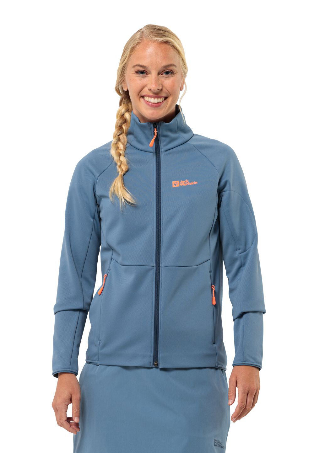 Jack Wolfskin Fleecejacke Damen Alpgrat FZ Women XXL elemental blue elemental blue von Jack Wolfskin