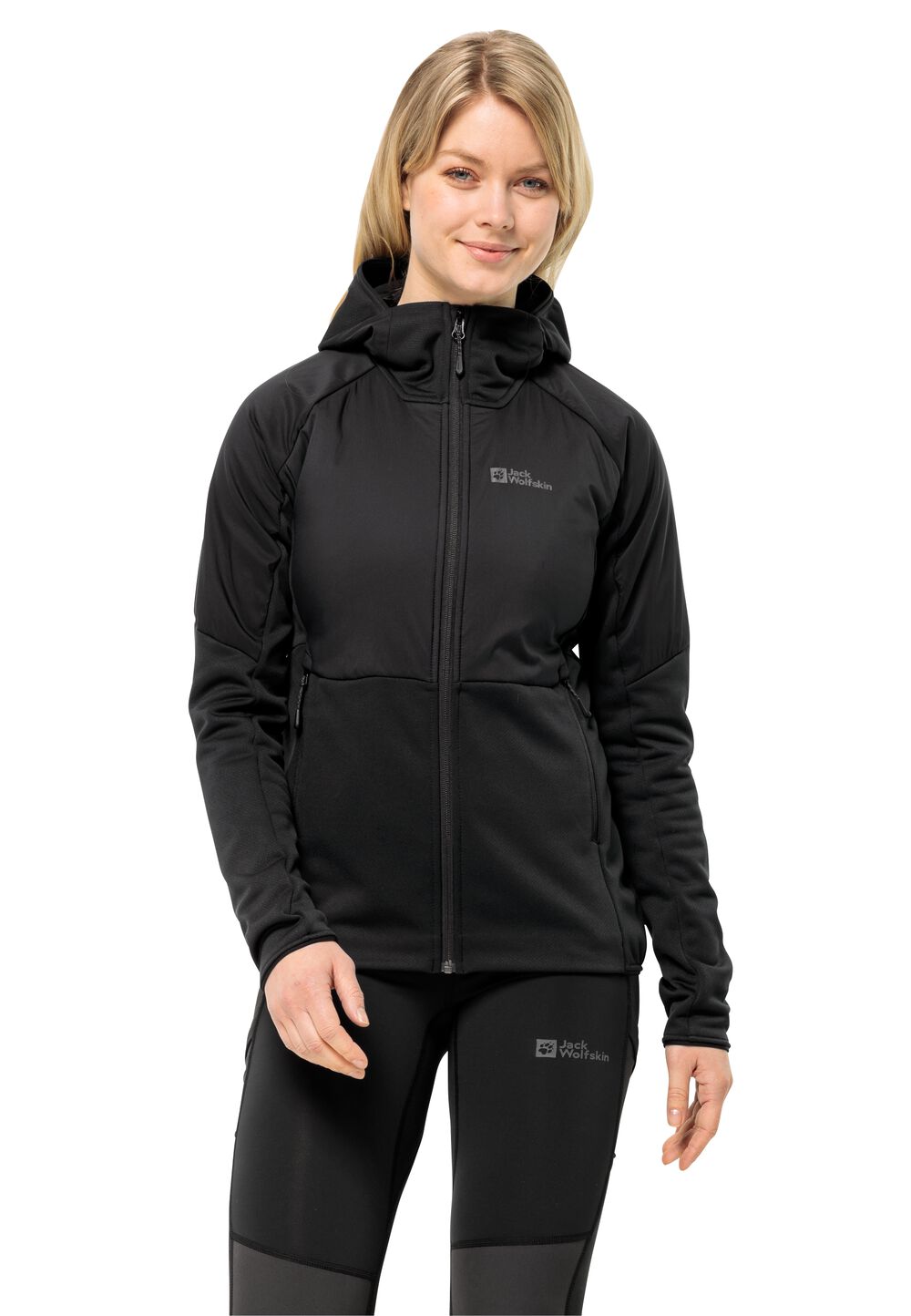 Jack Wolfskin Fleecejacke Damen Alpgrat Pro Ins FZ Women L schwarz black von Jack Wolfskin